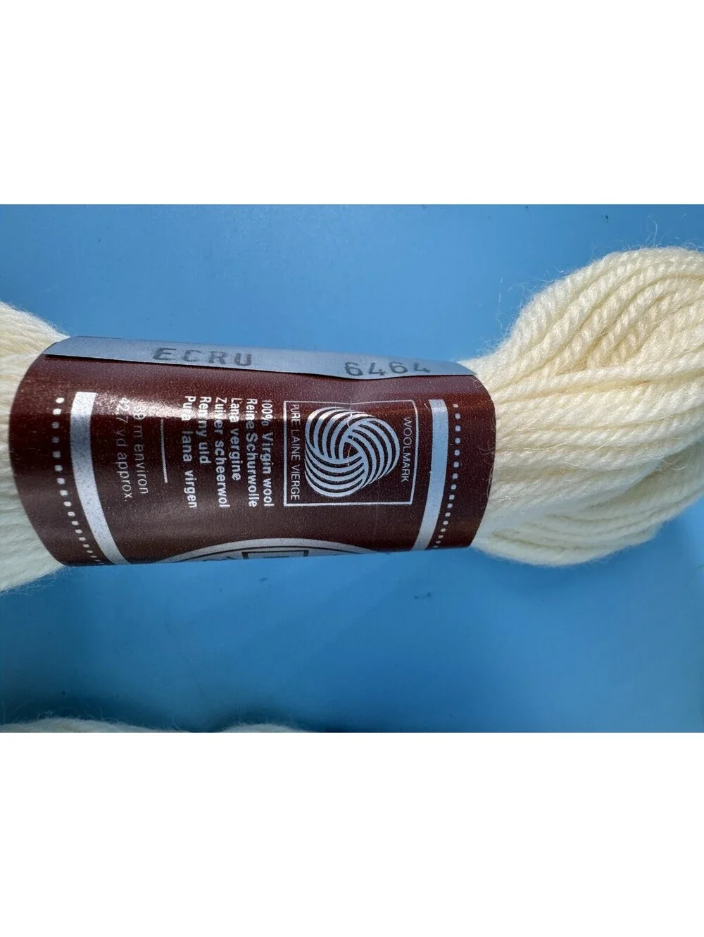 8 DMC Laine Colbert Tapestry Wool Yarn Ecru 6464 Same Dye Lot 42.7 Yd